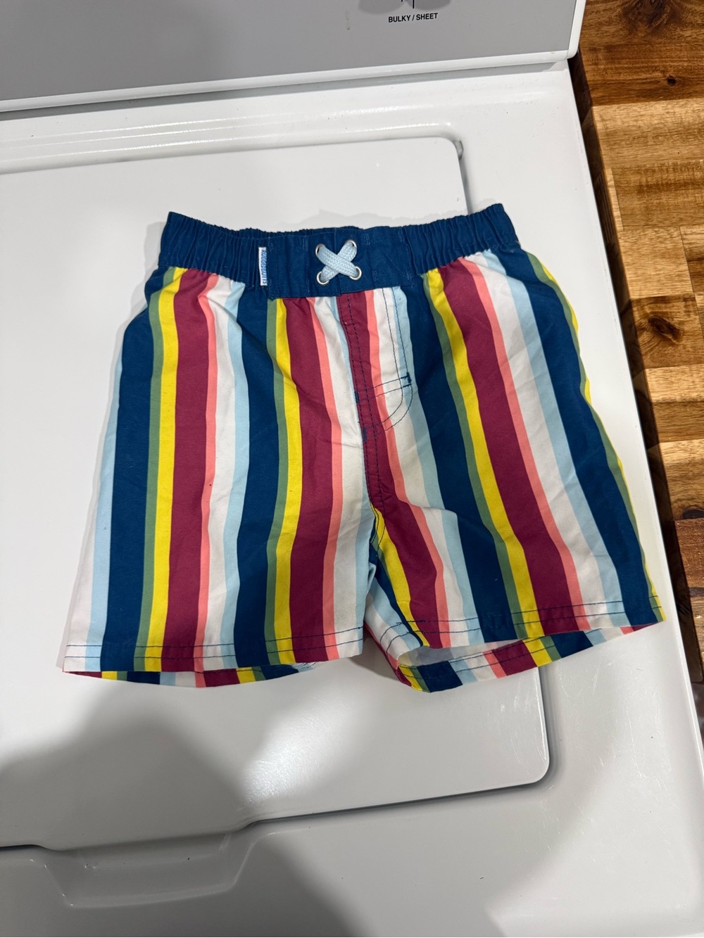Rugged Butts Kids Striped Swim Shorts - Multicolor